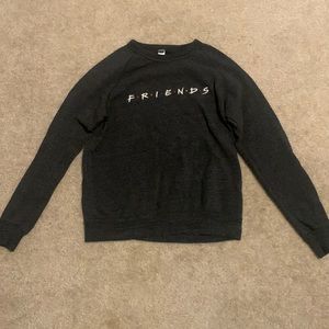 Women’s Small Gray Friends Crewneck Sweatshirt
